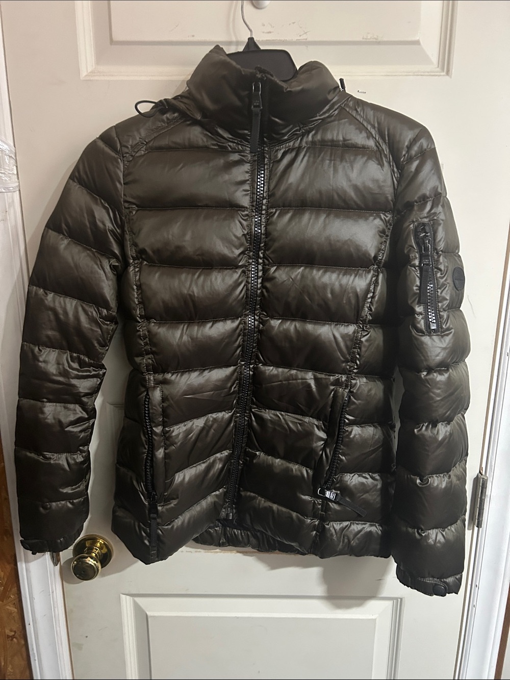Calvin Klein Brown Quilted Puffer Jacket